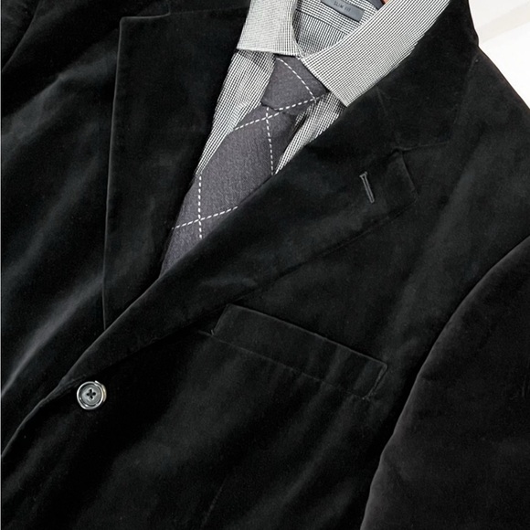 Merona Men’s 3-Button Single Vent Velvet Sport Coat/Blazer 40R Formal Evening - Picture 1 of 16